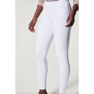 Spanx Womens White denim stretch Ankle-Length Jeggings pants Size M Medium